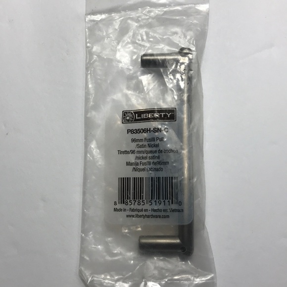 2 Liberty 96mm Fusilli Pull in Satin Nickel - Picture 6 of 8